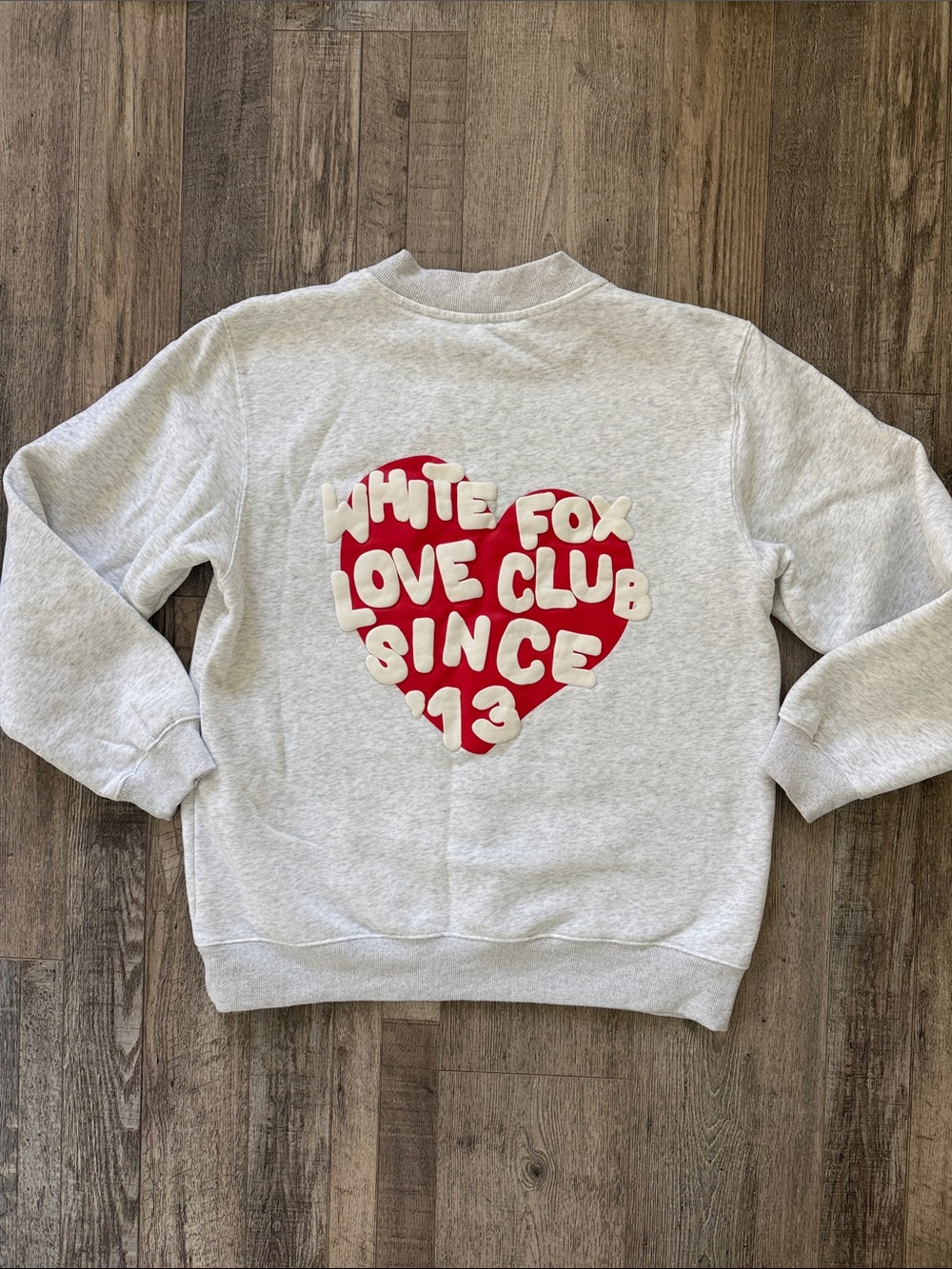 White Fox Love Club Crewneck Sweatshirt - Picture 5 of 5